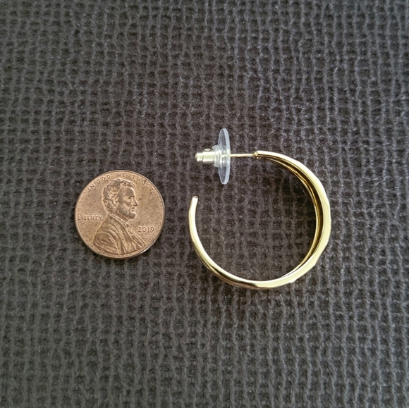 Kendra Scott "Zorte" Gold💛 Double✌Hoop Earrings - Picture 4 of 15